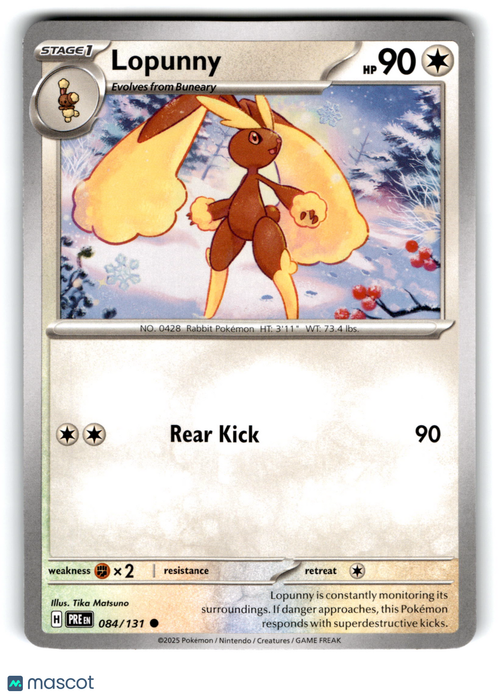 2025 Pokemon Lopunny #84/131