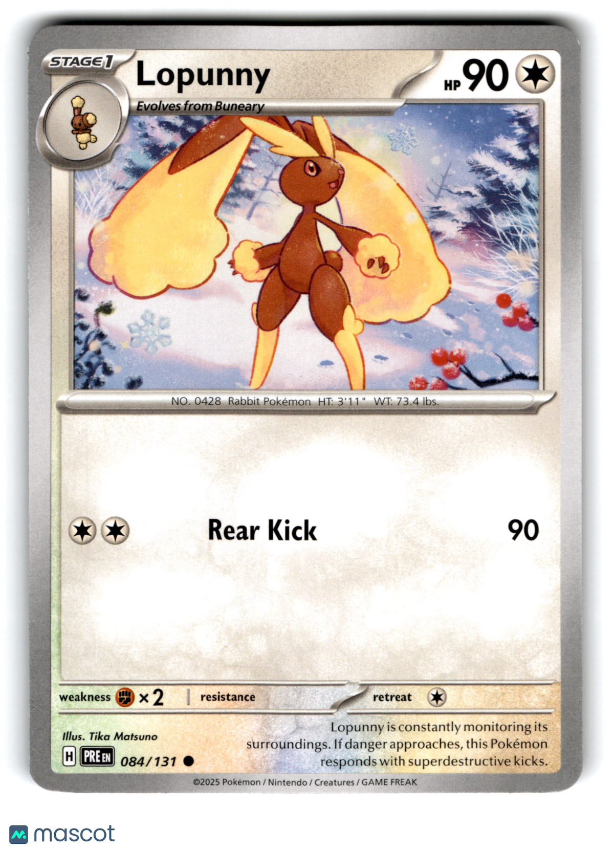 2025 Pokemon Lopunny #84/131