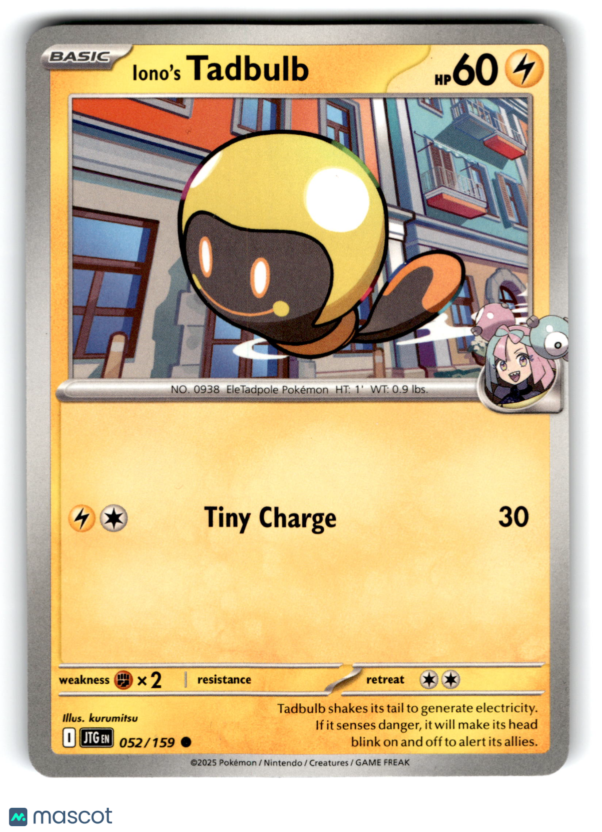 2025 Pokemon Iono's Tadbulb #52/159