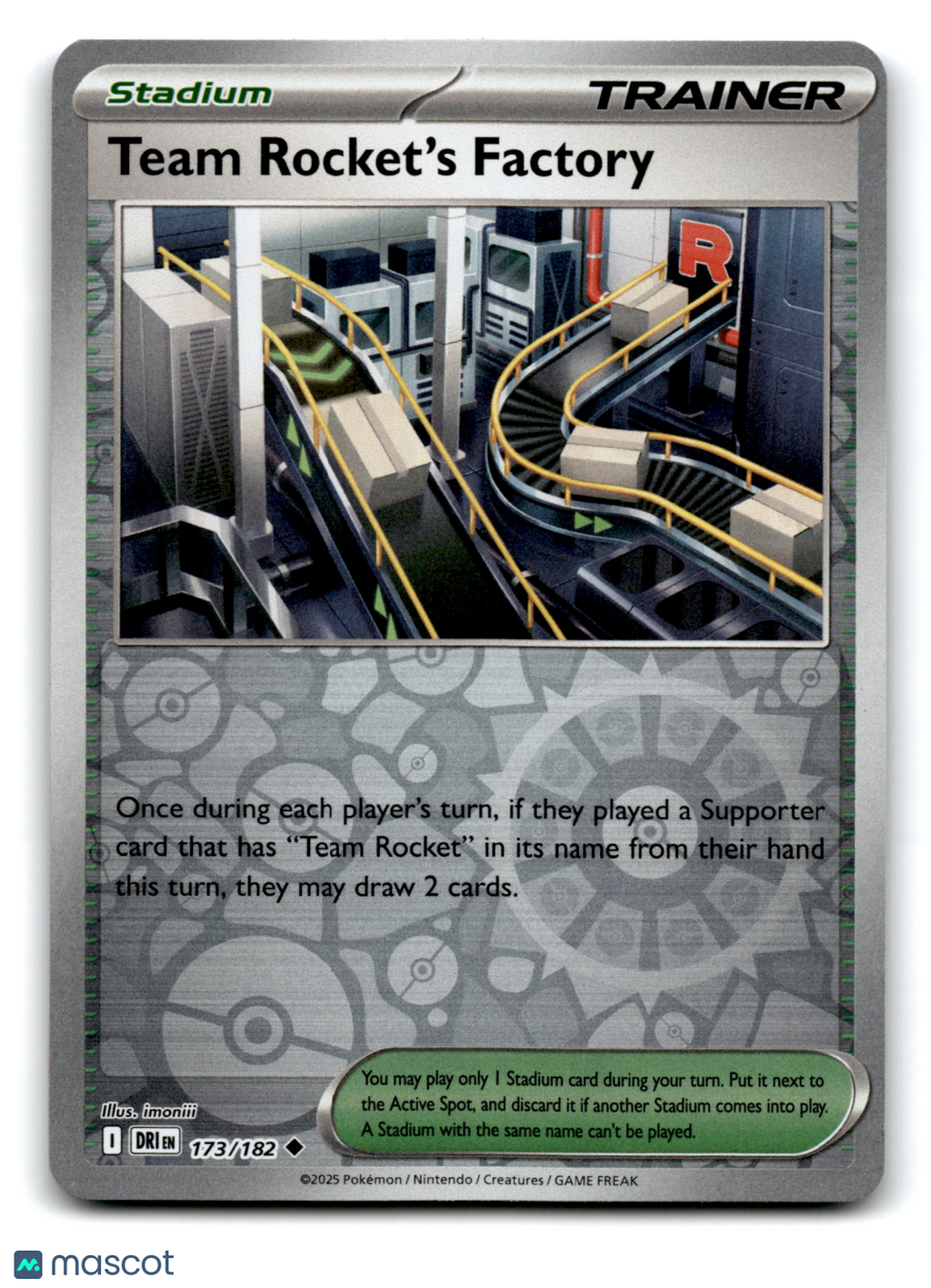 2025 Pokemon Team Rocket’S Factory #173/182
