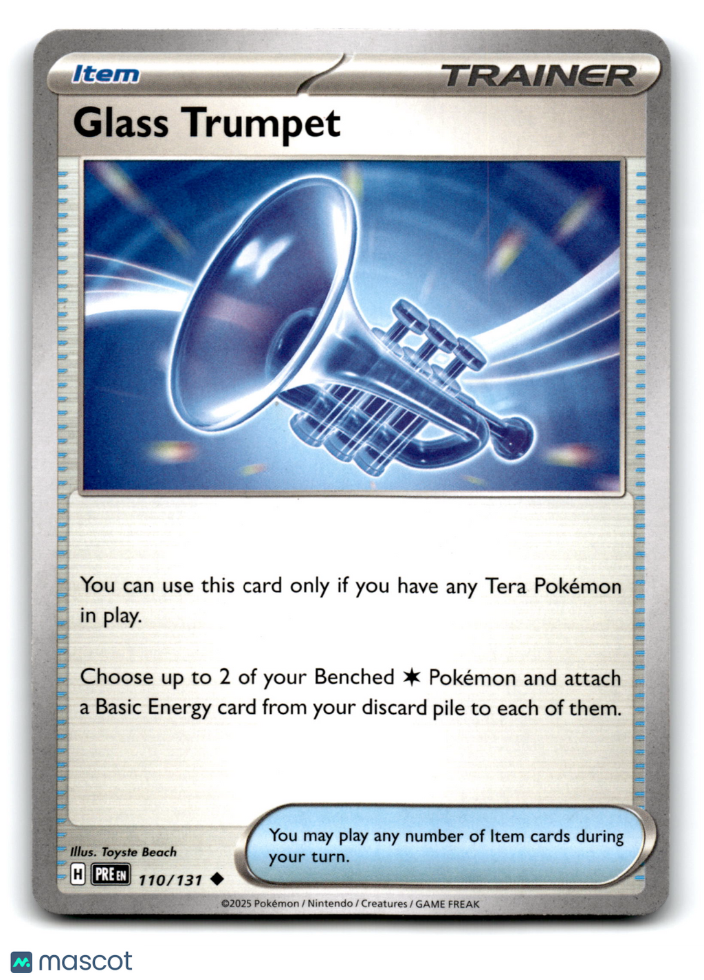 2025 Pokemon Glass Trumpet #110/131