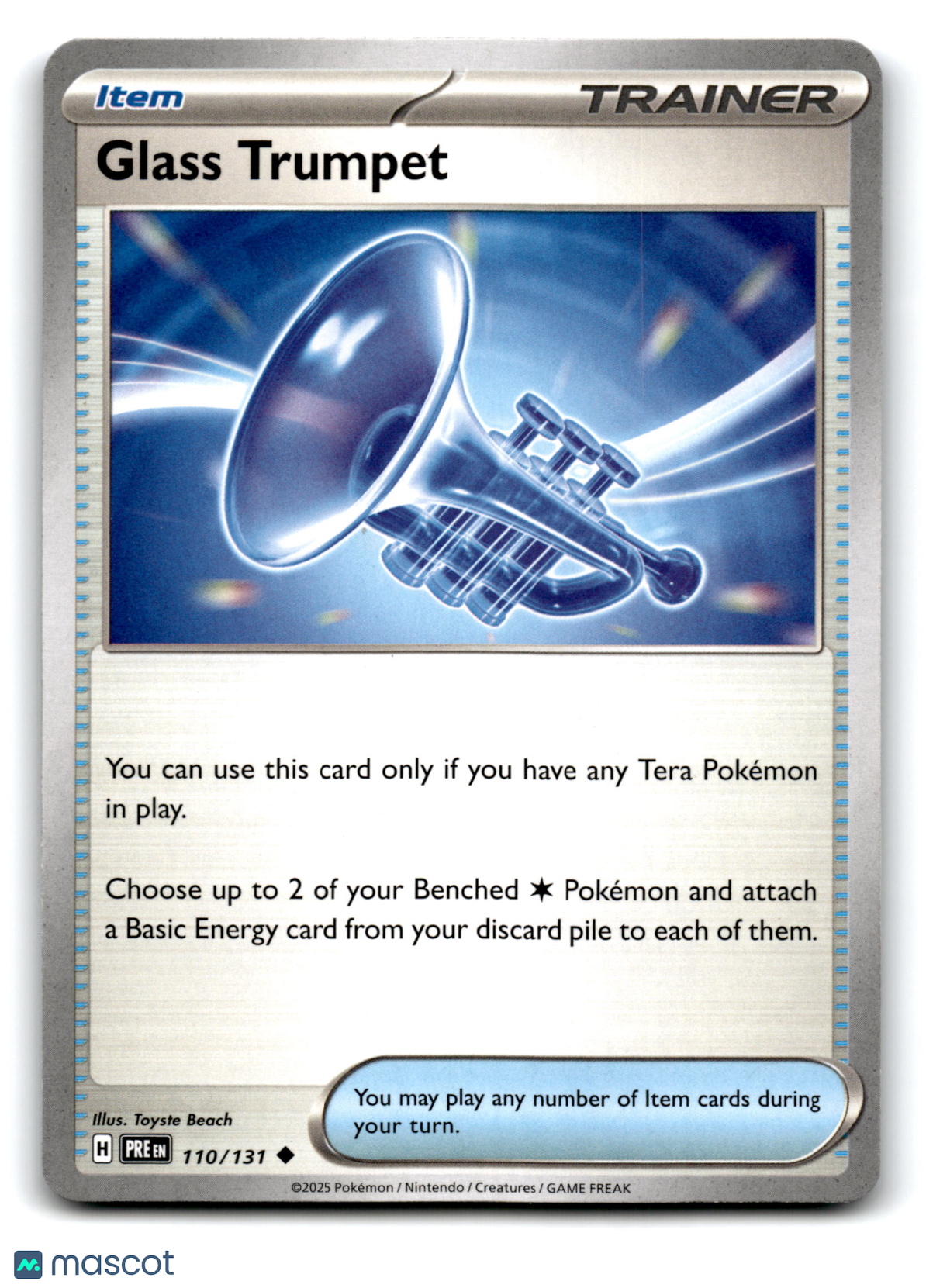 2025 Pokemon Glass Trumpet #110/131