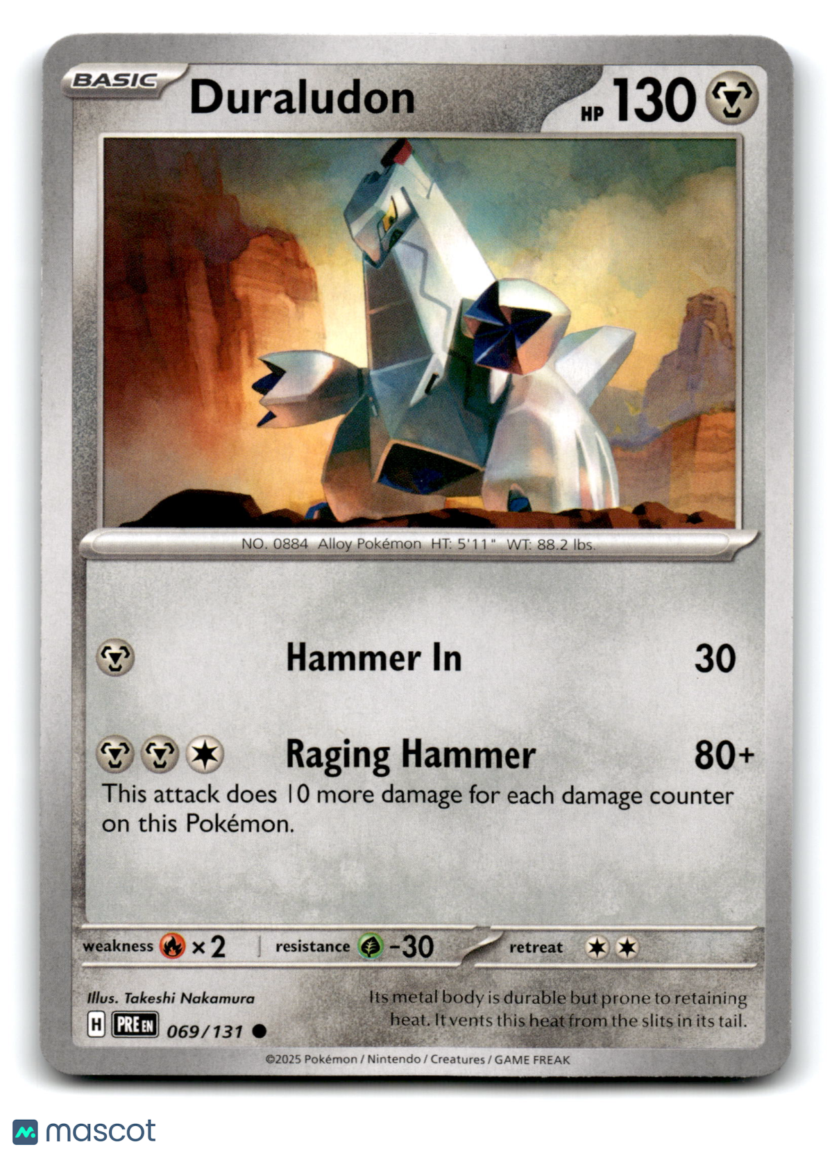 2025 Pokemon Duraludon #69/131