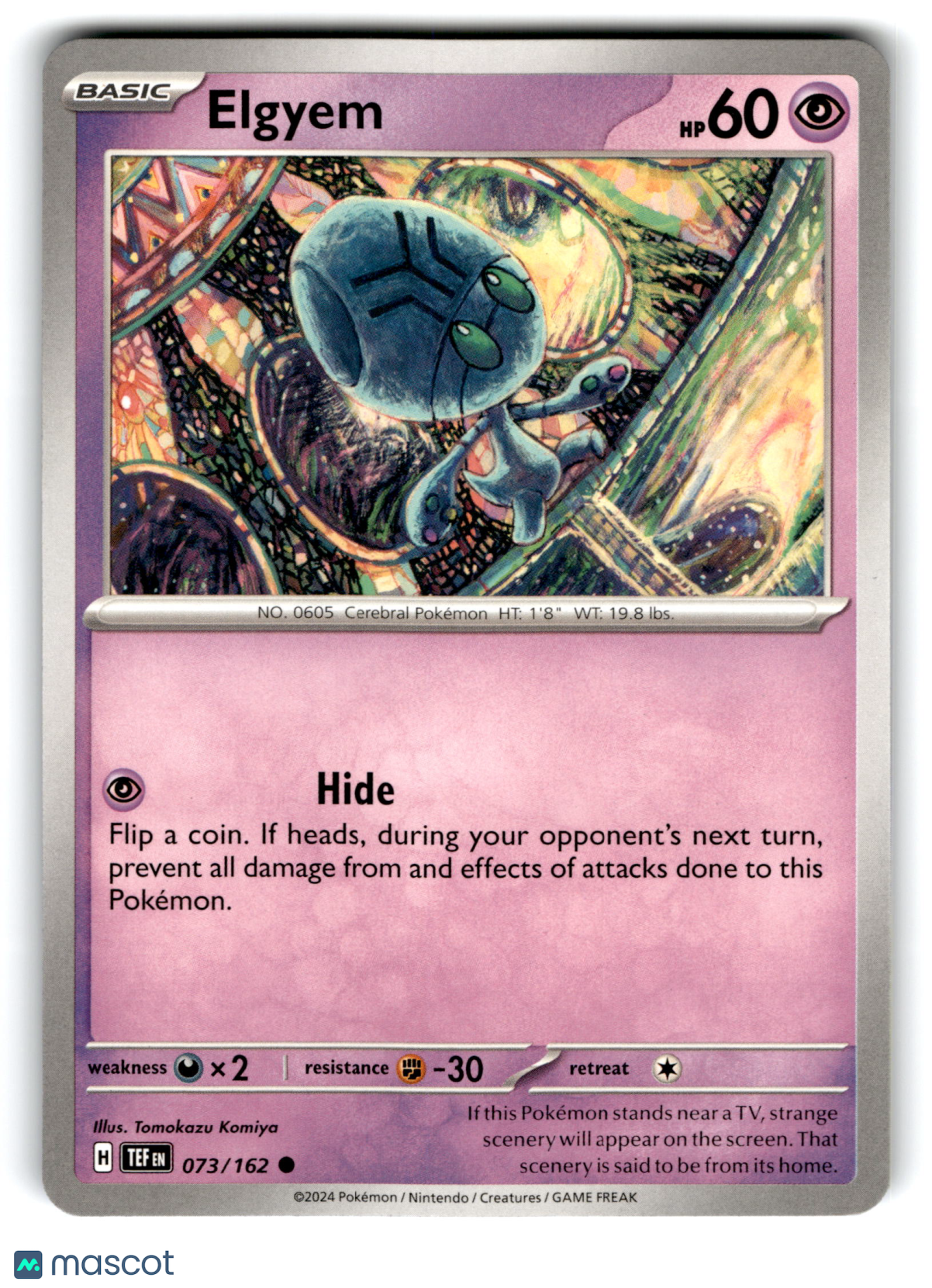 2024 Pokemon Elgyem #73/162
