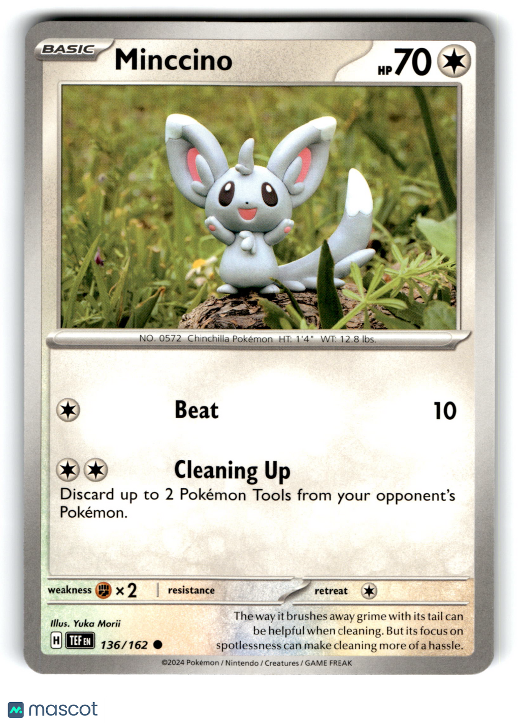 2024 Pokemon Minccino #136/162