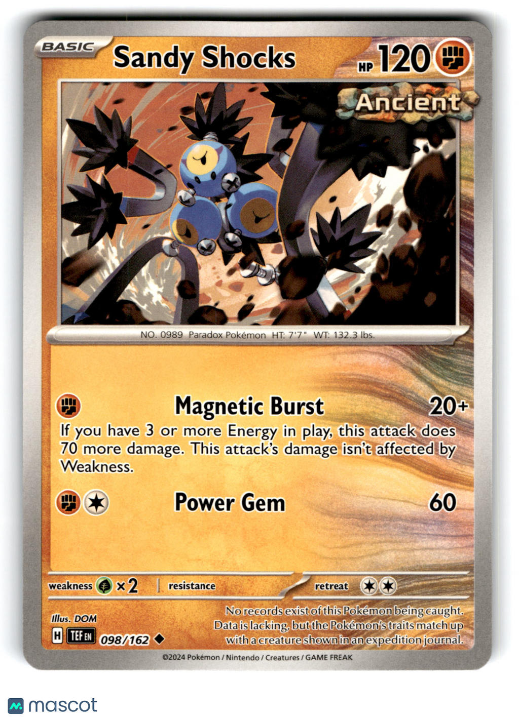 2024 Pokemon Sandy Shocks #98/162