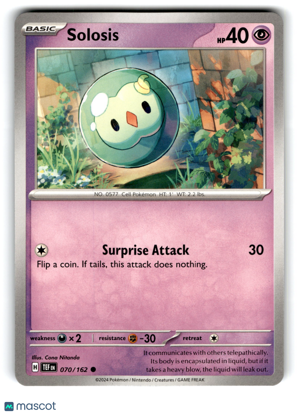 2024 Pokemon Solosis #70/162