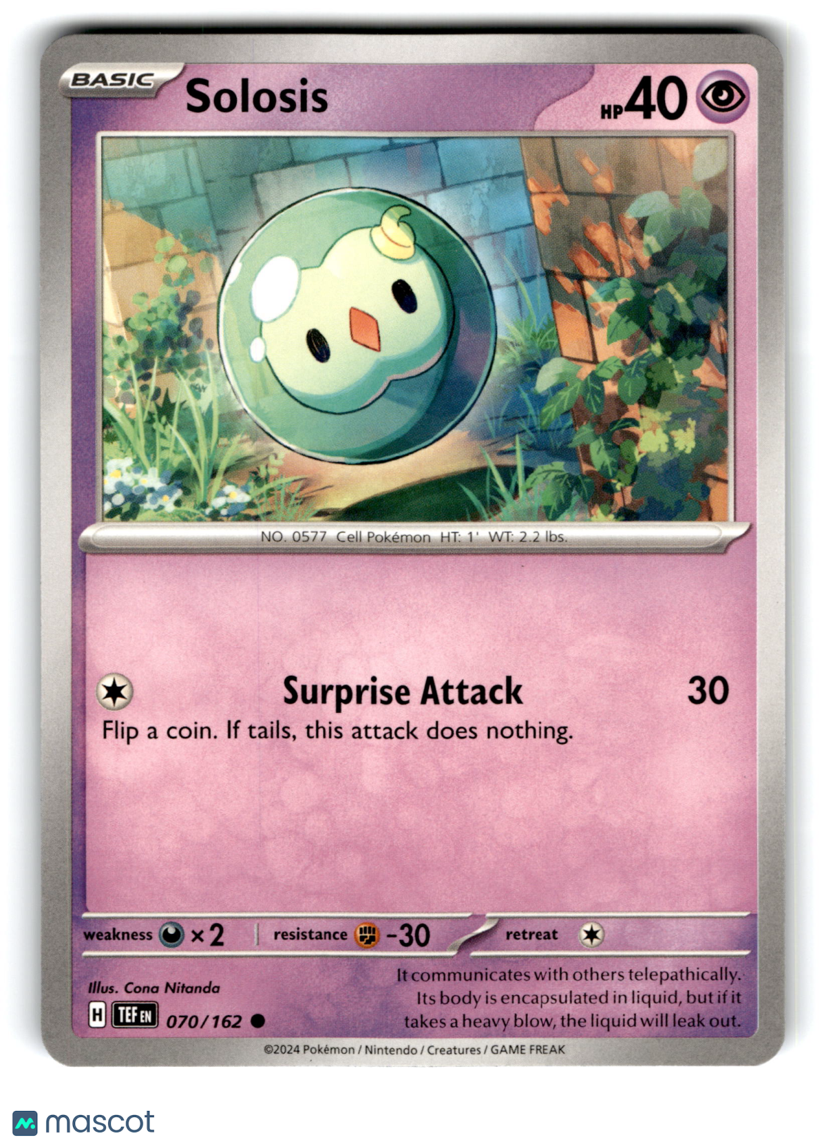 2024 Pokemon Solosis #70/162