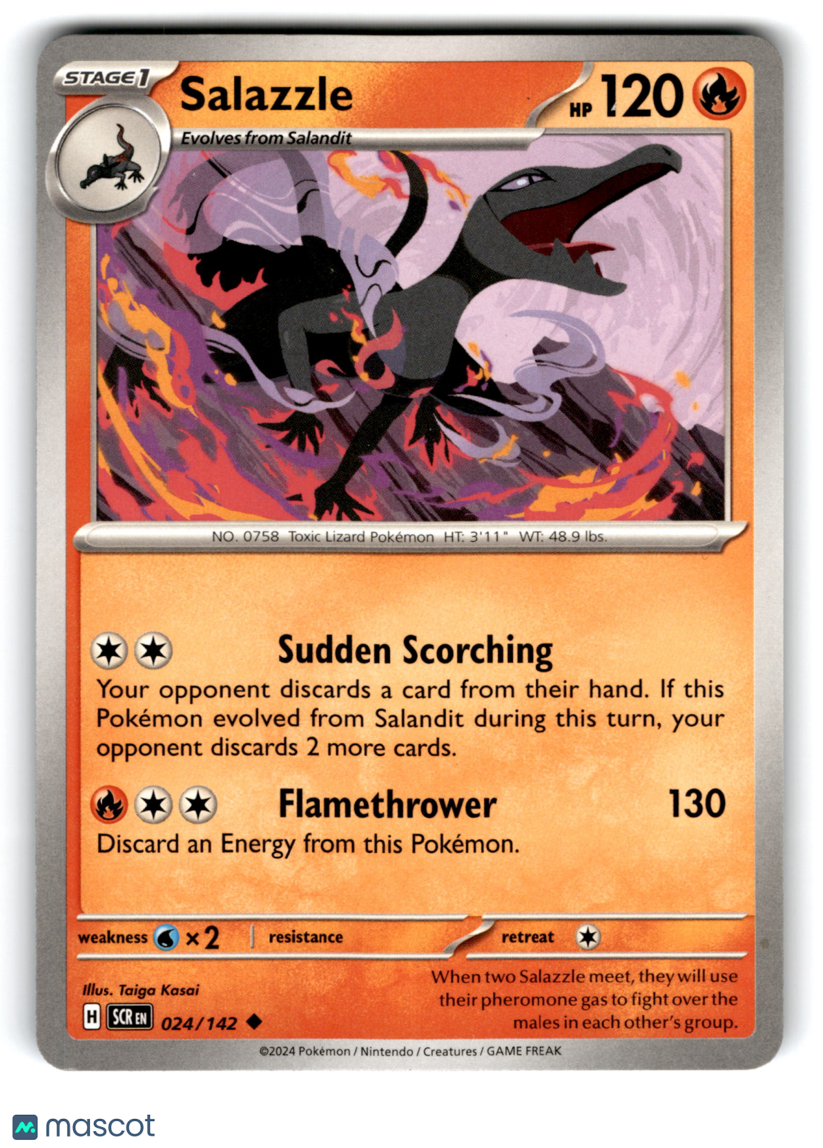 2024 Pokemon Salazzle #24/142