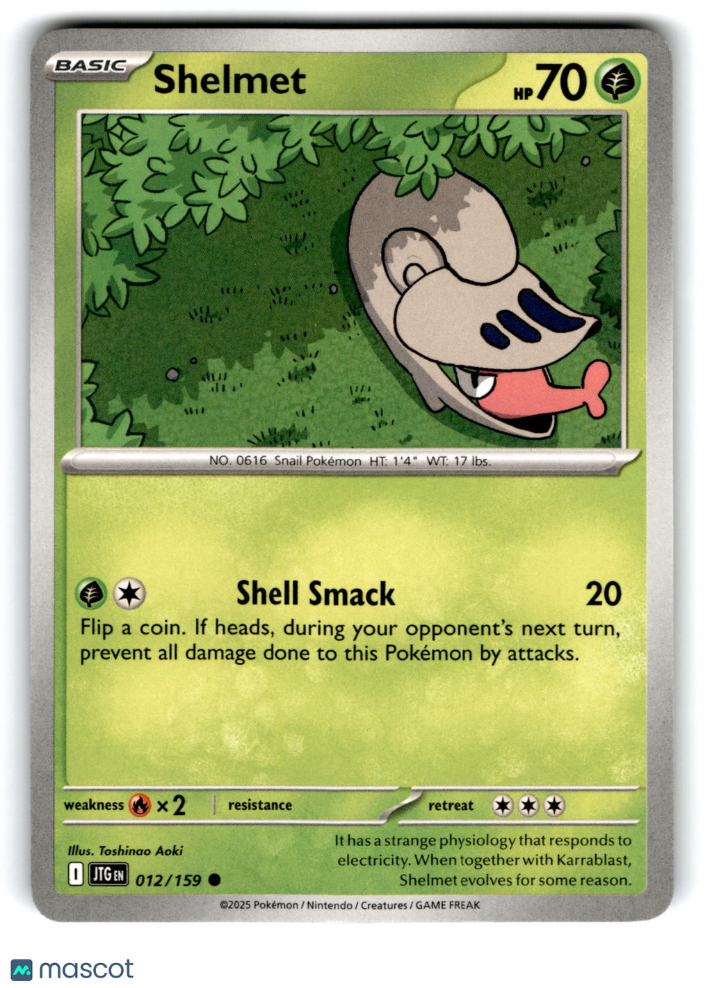 2025 Pokemon Shelmet #12/159
