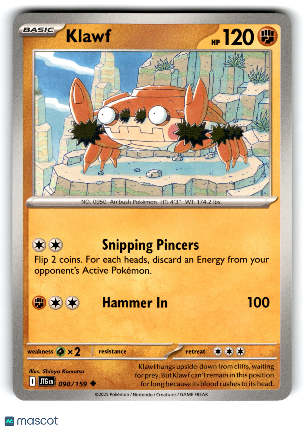 2025 Pokemon Klawf #90/159