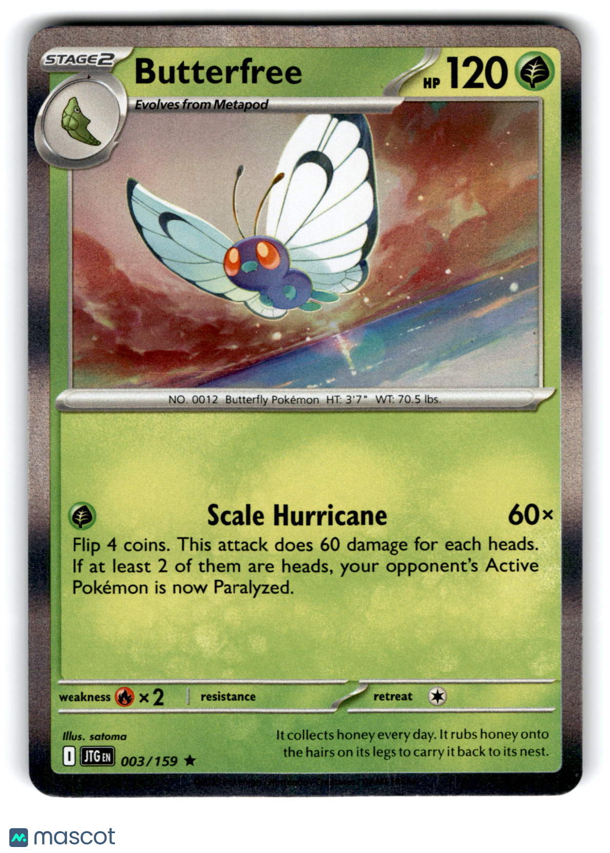 2023 Pokemon Butterfree #3/159
