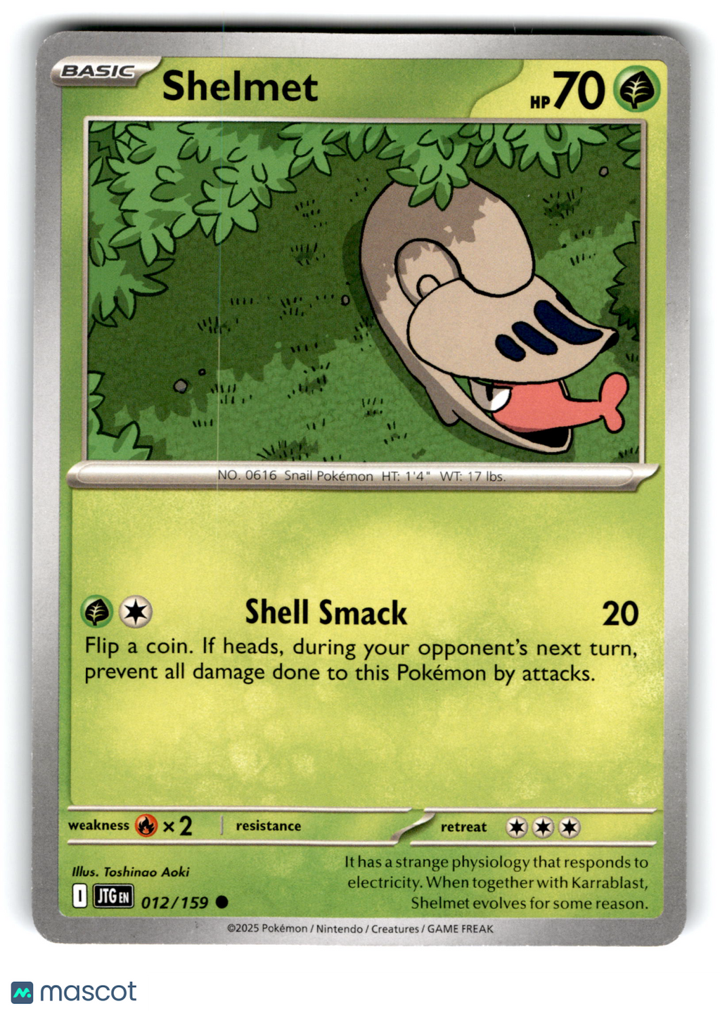 2025 Pokemon Shelmet #12/159