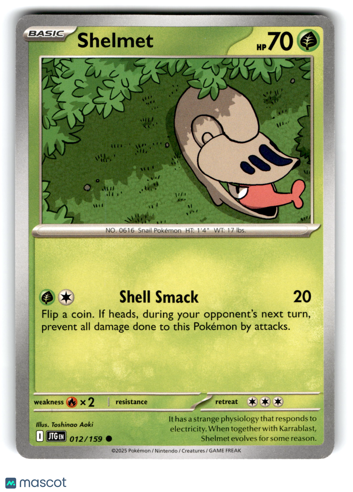 2025 Pokemon Shelmet #12/159