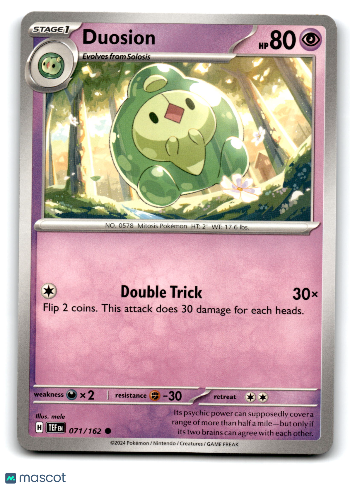 2024 Pokemon Duosion #71/162