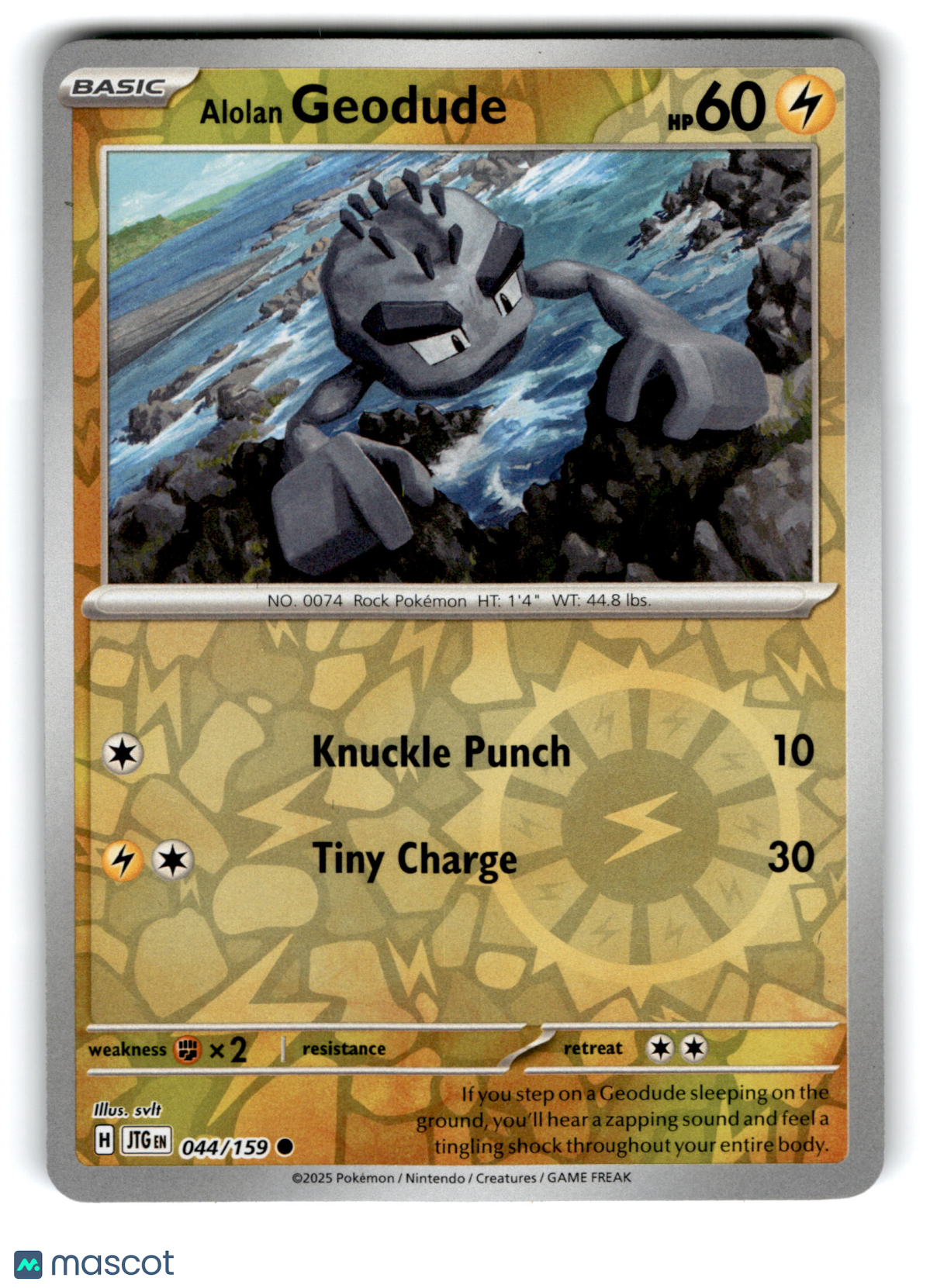 2025 Pokemon Alolan Geodude #44/159