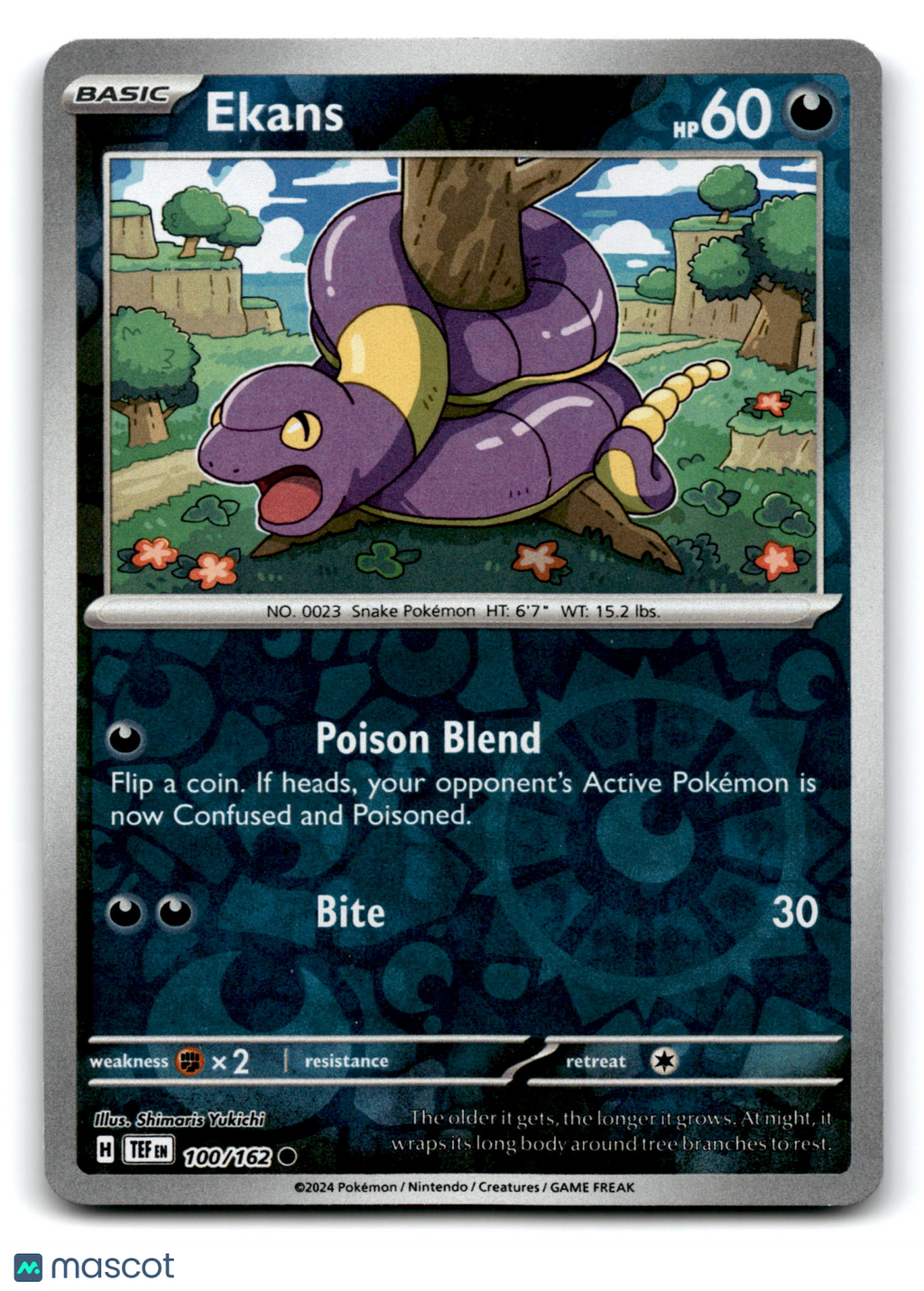 2024 Pokemon Ekans #100/162