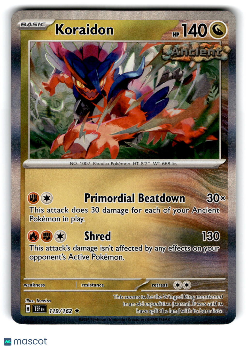 2024 Pokemon Koraidon #119/162