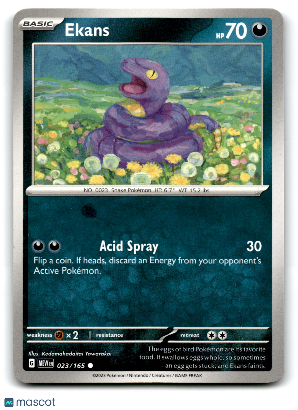 2023 Pokemon Ekans #23/165