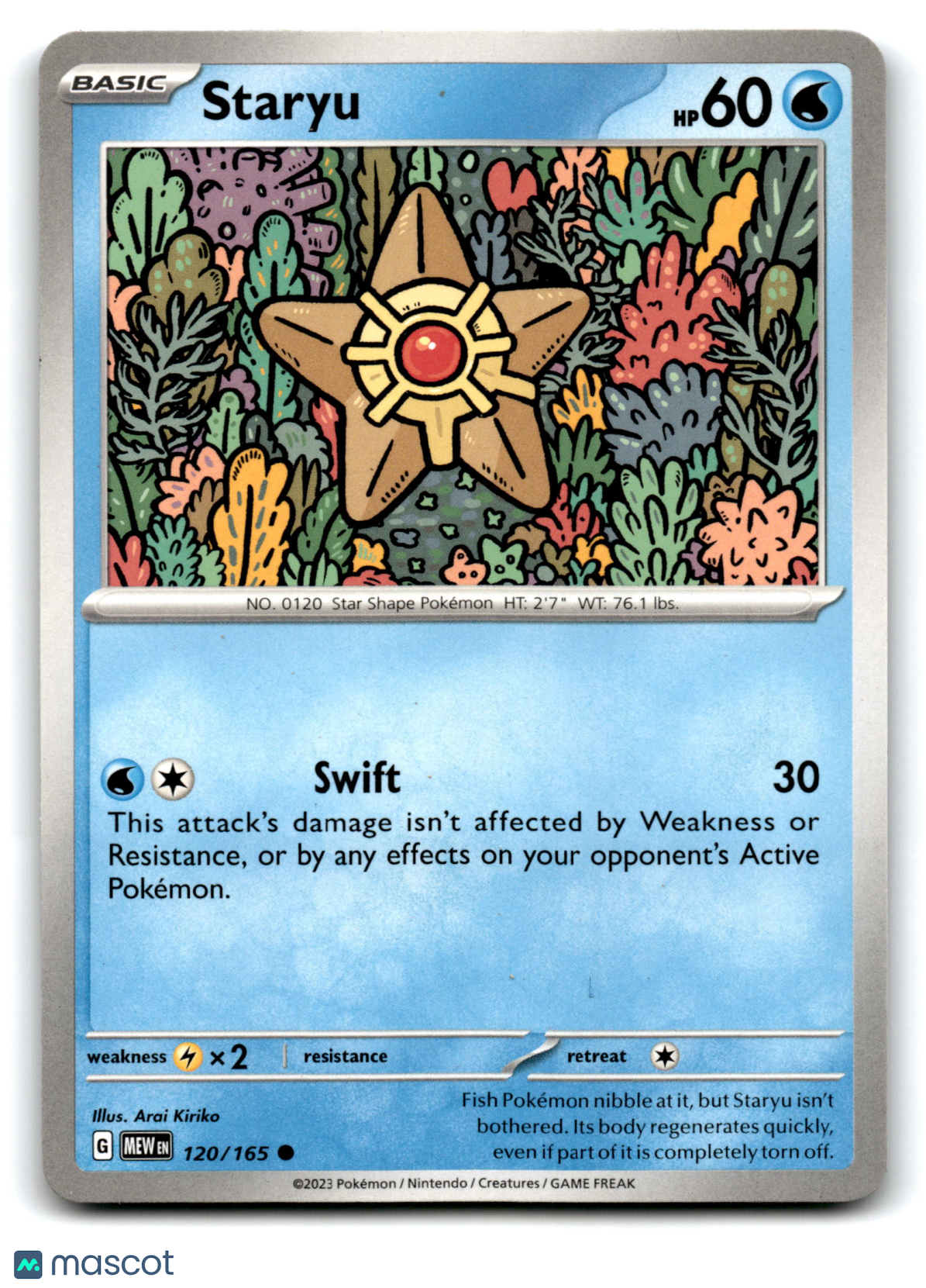 2023 Pokemon Staryu #120/165