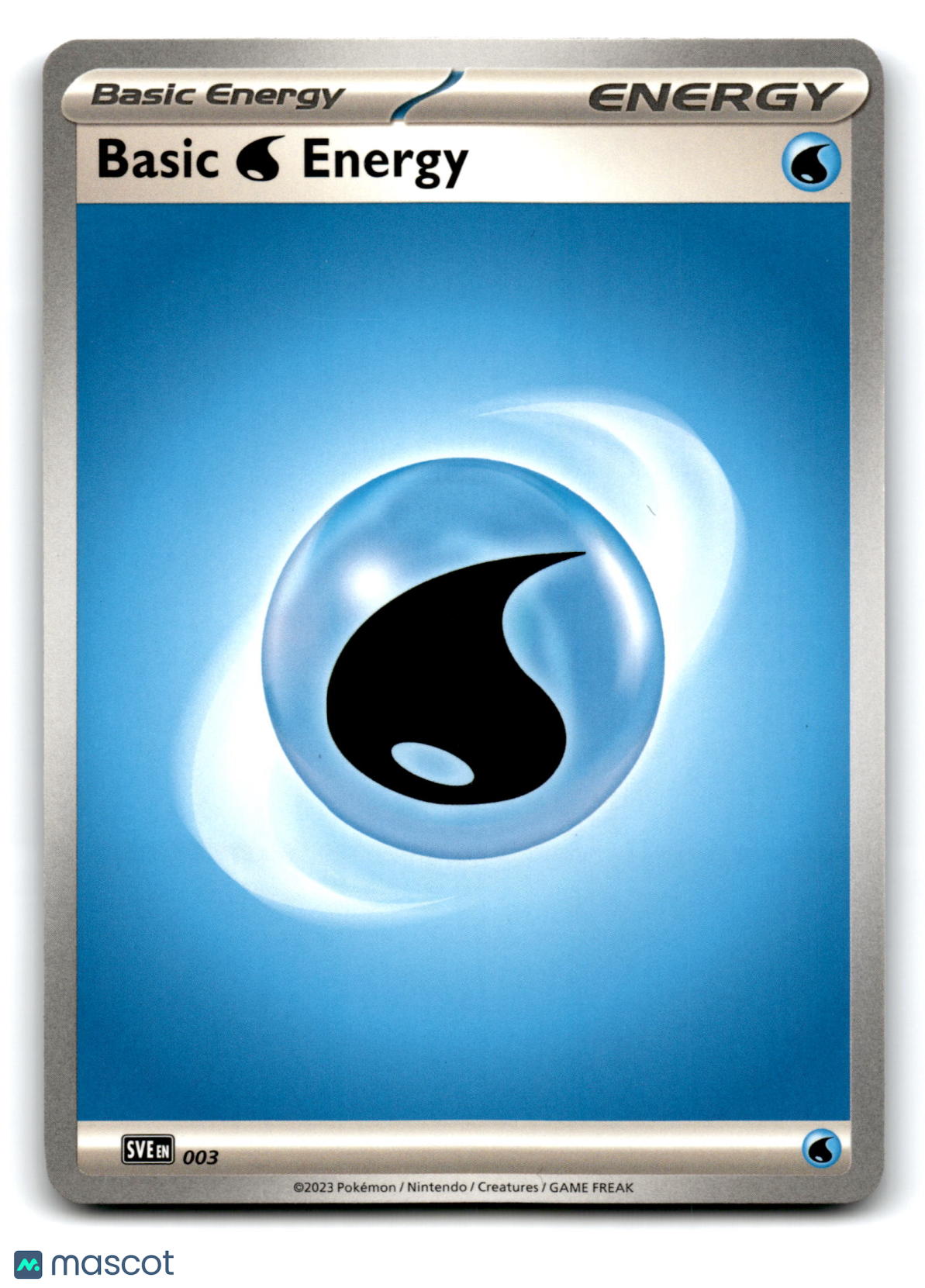2023 Pokemon Basic Water Energy #SV EN 003