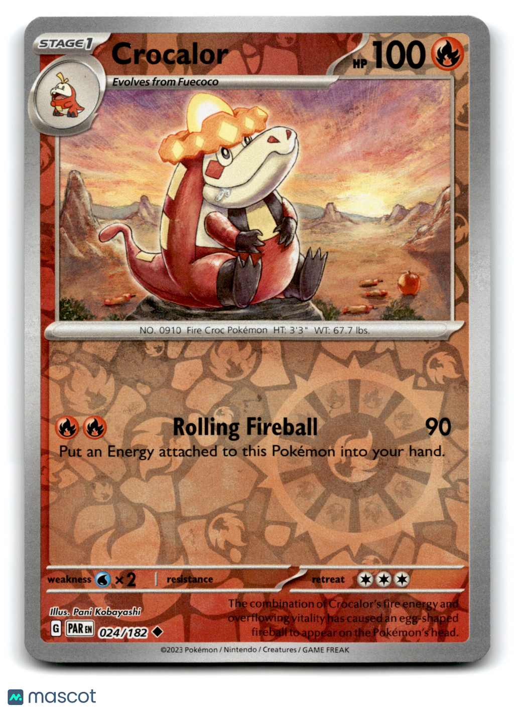 2023 Pokemon Crocalor #24/182