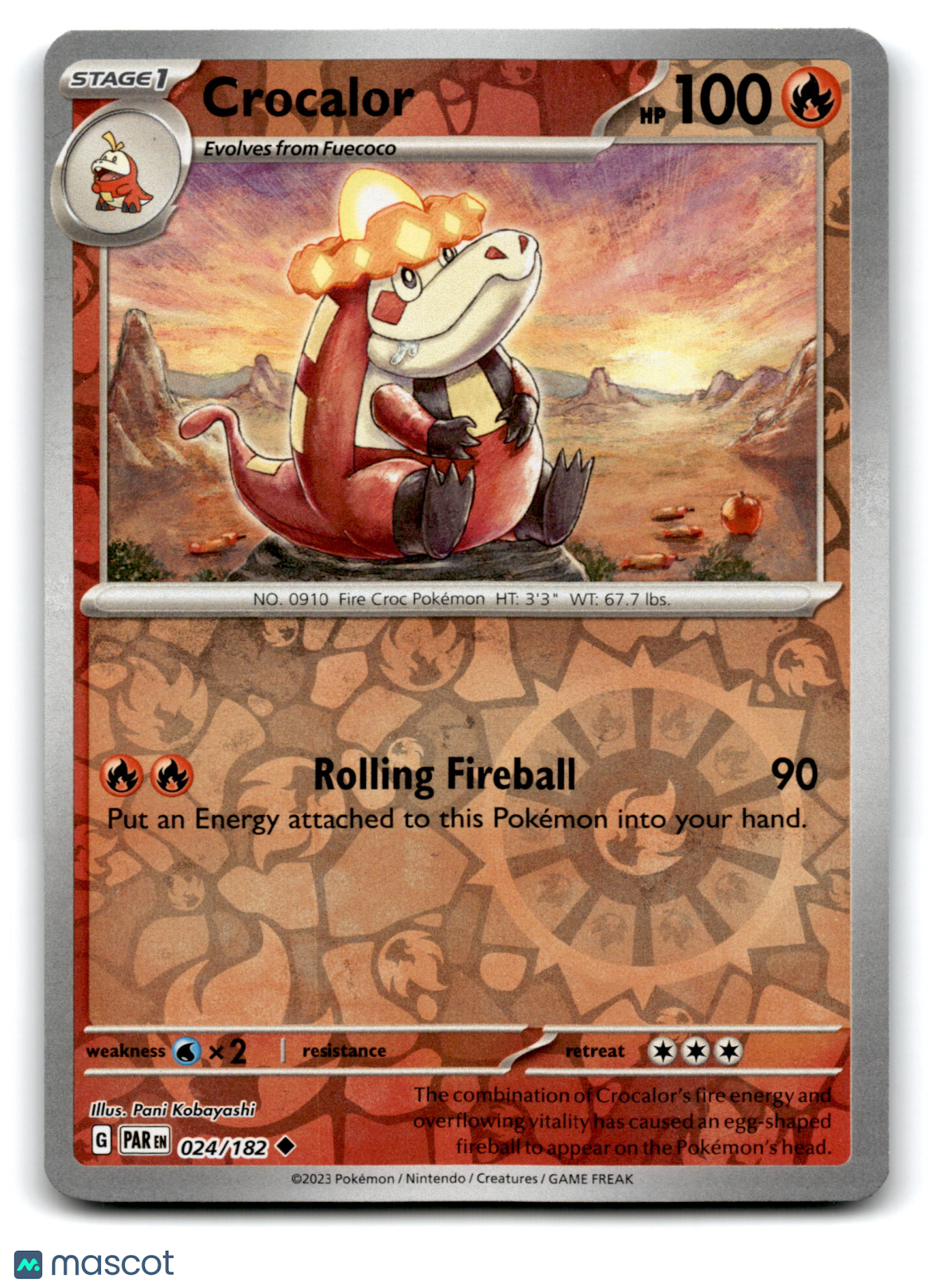 2023 Pokemon Crocalor #24/182