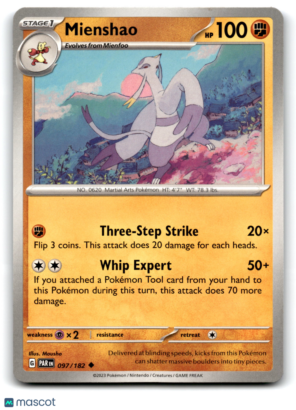 2023 Pokemon Mienshao #97/182
