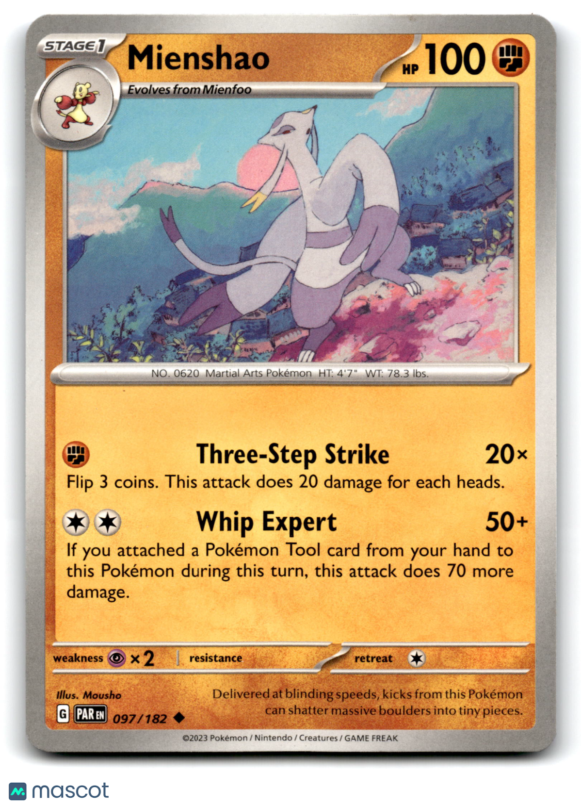 2023 Pokemon Mienshao #97/182