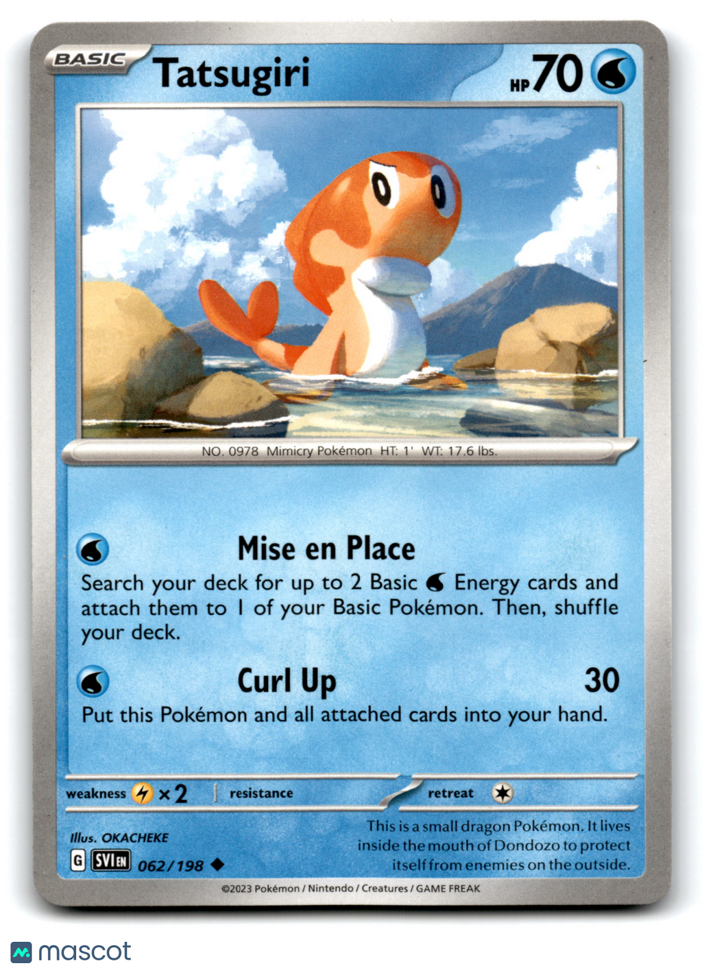 2023 Pokemon Tatsugiri #62/198