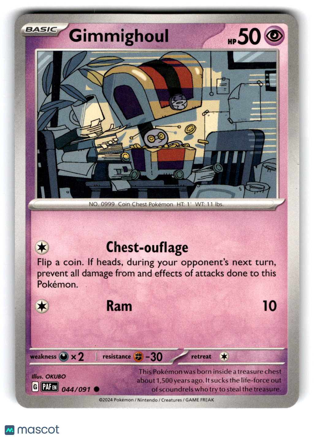 2024 Pokemon Gimmighoul #44/91