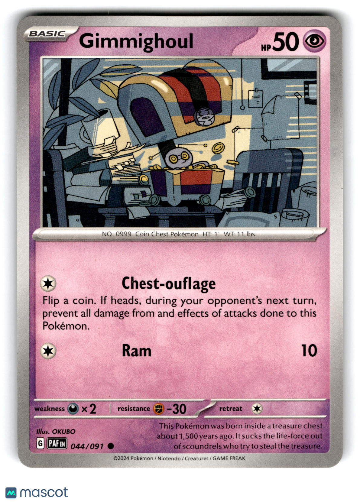 2024 Pokemon Gimmighoul #44/91