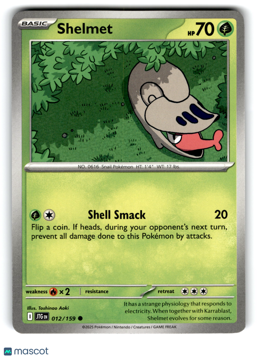 2025 Pokemon Shelmet #12/159