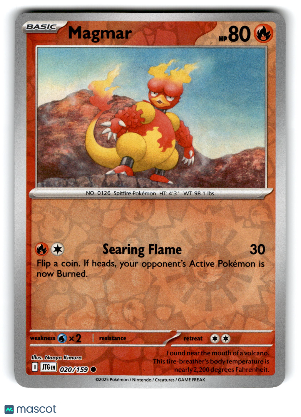 2025 Pokemon Magmar #20/159
