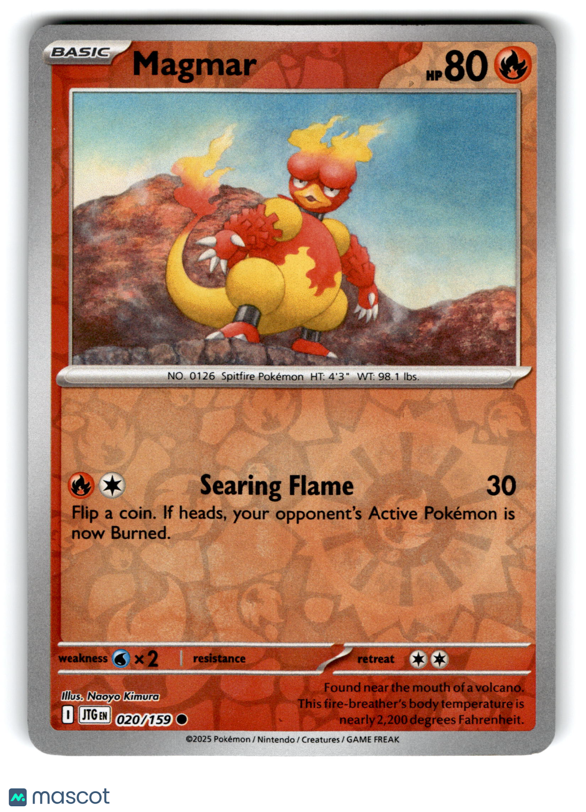 2025 Pokemon Magmar #20/159