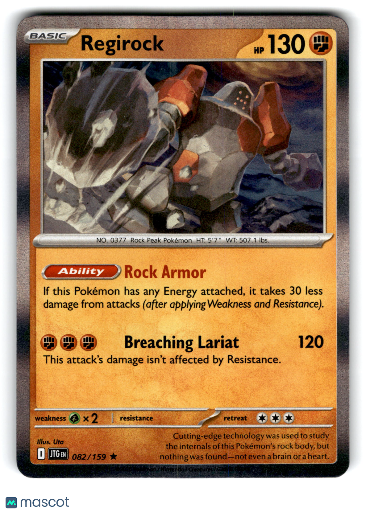2022 Pokemon Regirock #82/159