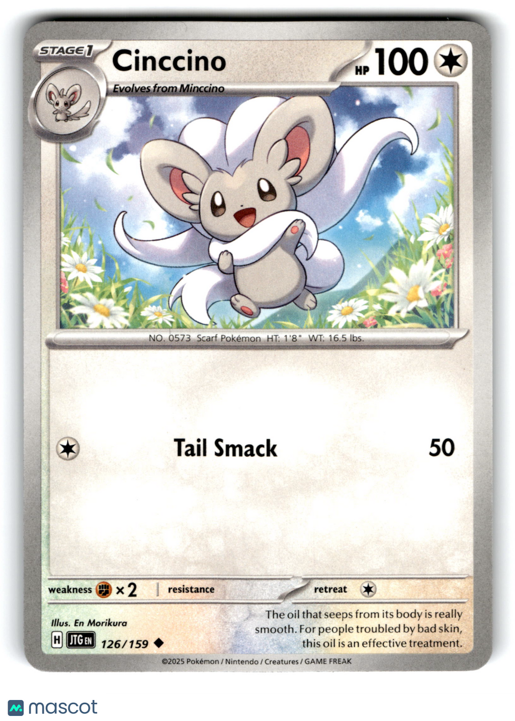 2025 Pokemon Cinccino #126/159