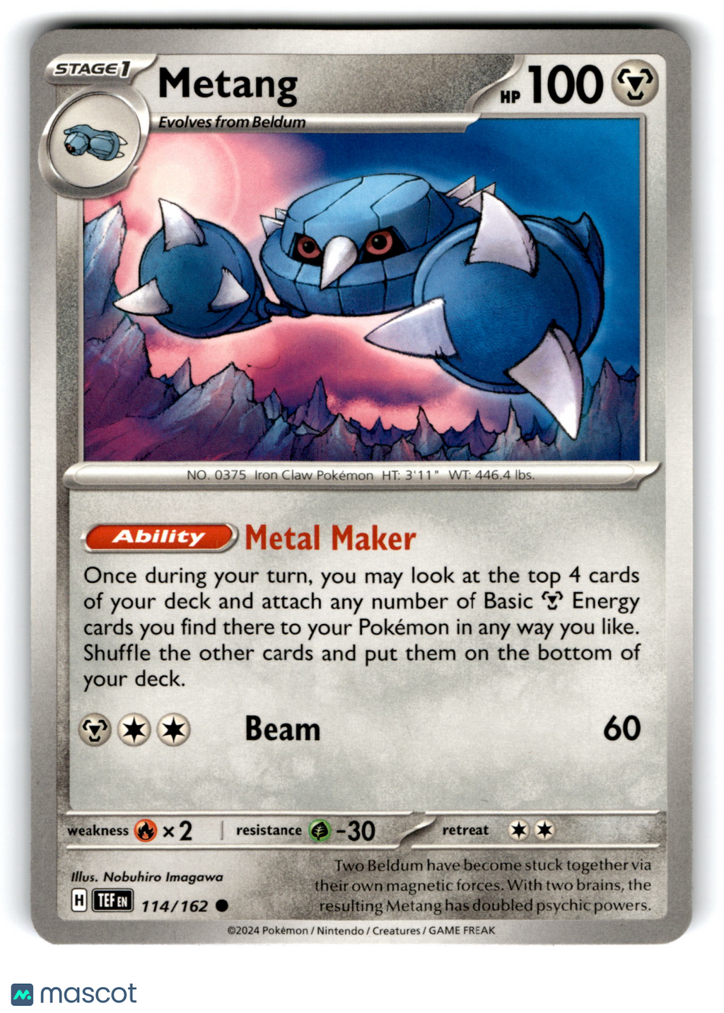 2024 Pokemon Metang #114/162
