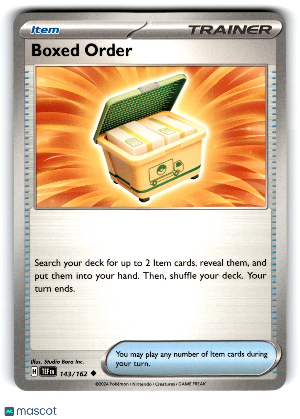 2024 Pokemon Boxed Order #143/162