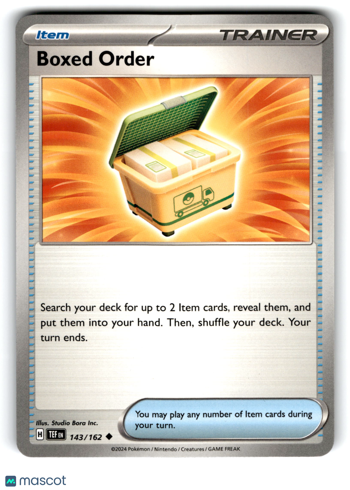 2024 Pokemon Boxed Order #143/162