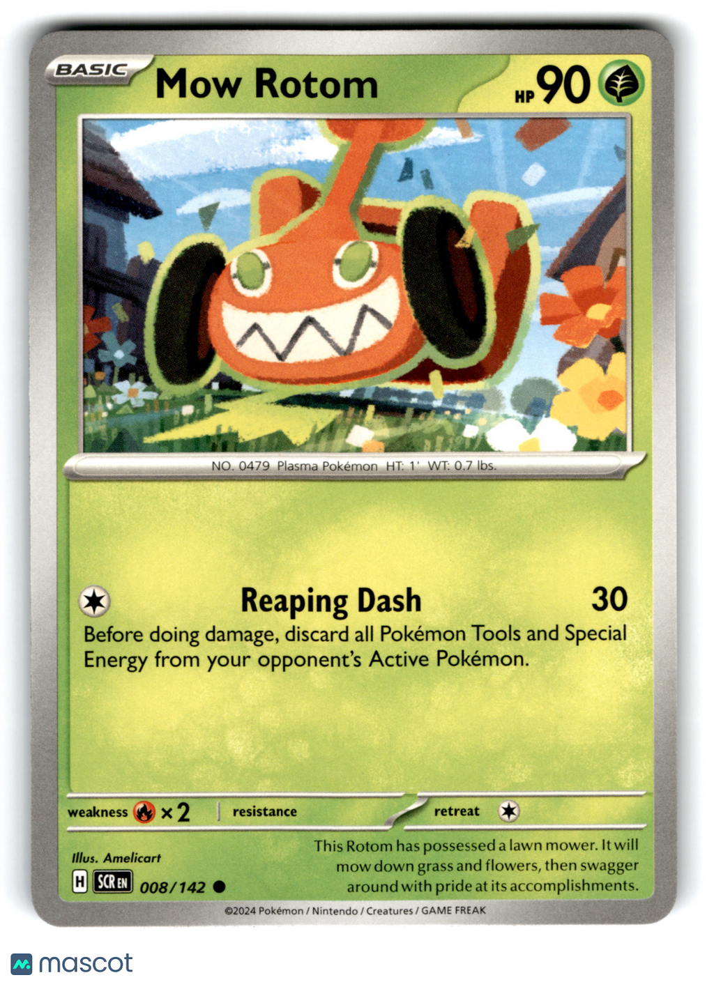 2024 Pokemon Mow Rotom #8/142