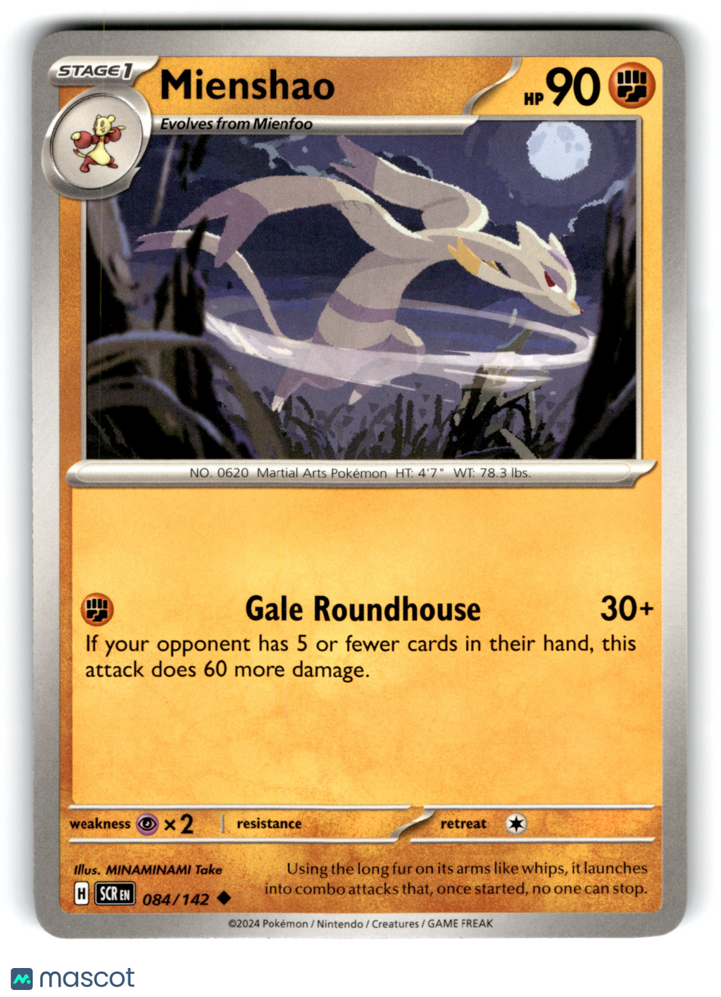 2024 Pokemon Mienshao #84/142