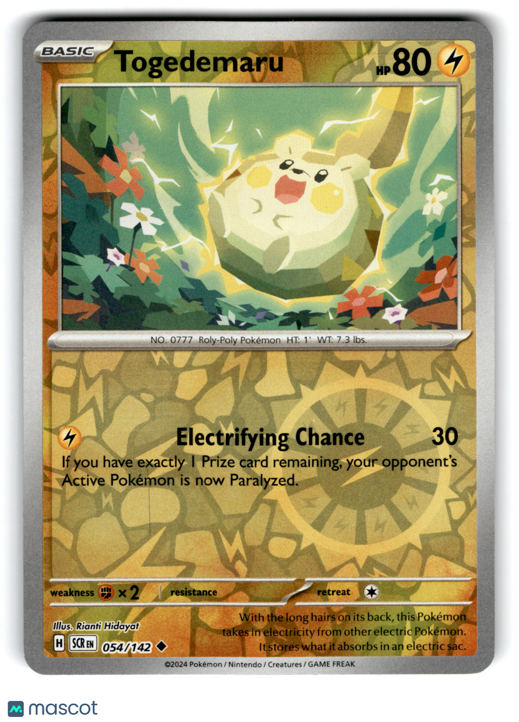 2024 Pokemon Togedemaru #54/142