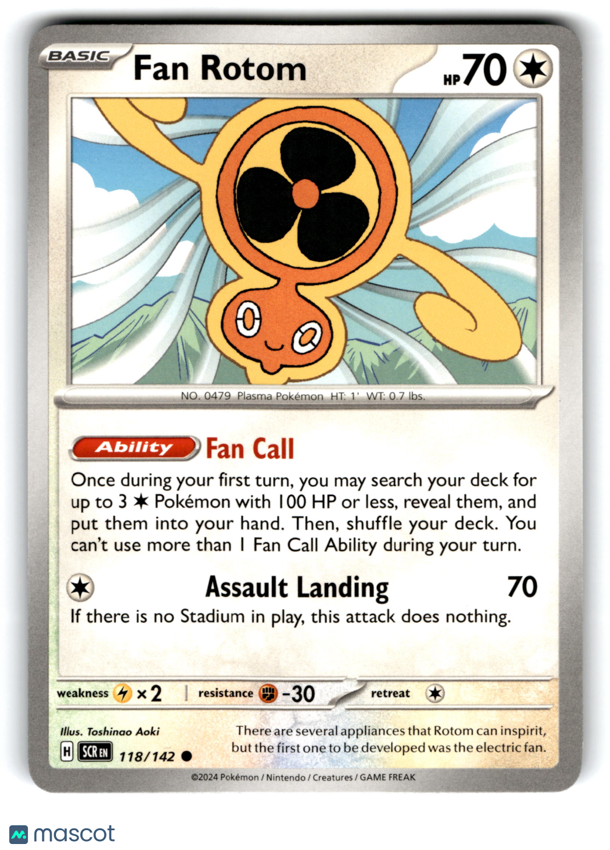 2024 Pokemon Fan Rotom #118/142