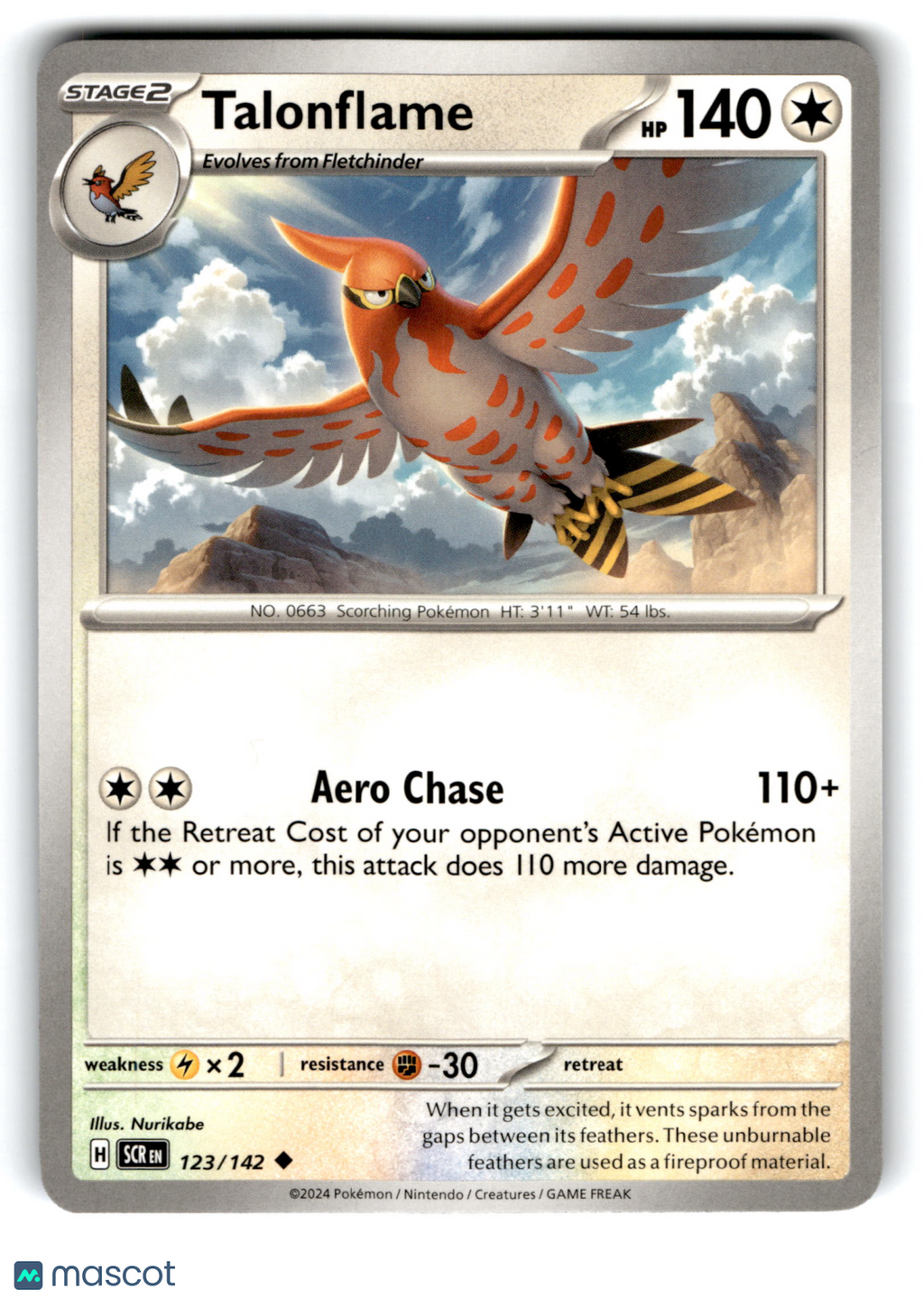 2024 Pokemon Talonflame #123/142
