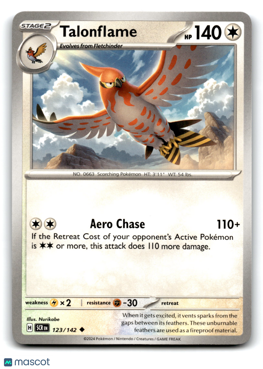 2024 Pokemon Talonflame #123/142