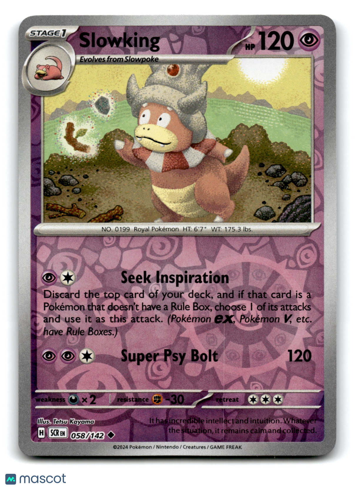 2024 Pokemon Slowking #58/142