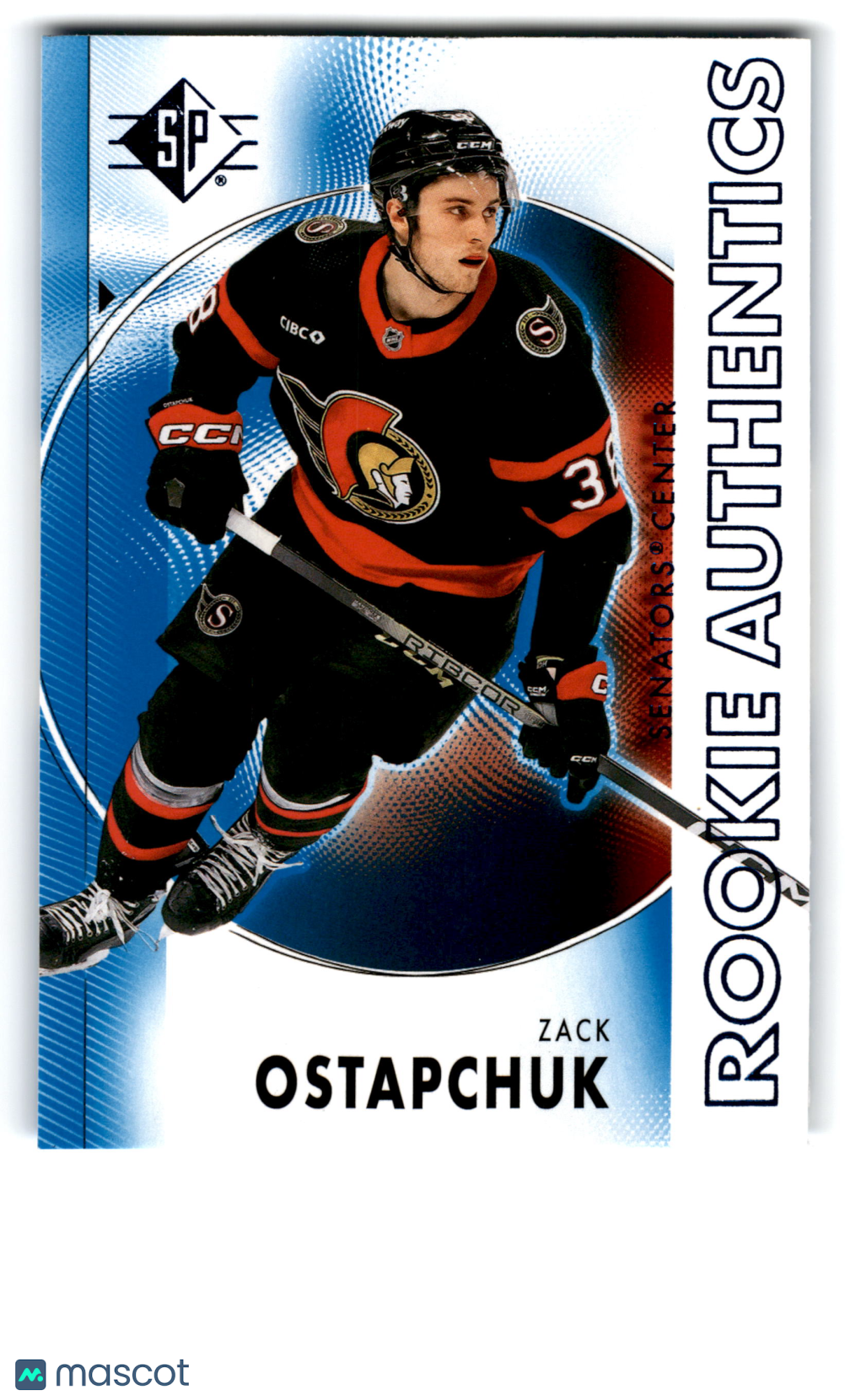 2024 Upper Deck SP Rookie Authentics Zack Ostapchuk #109