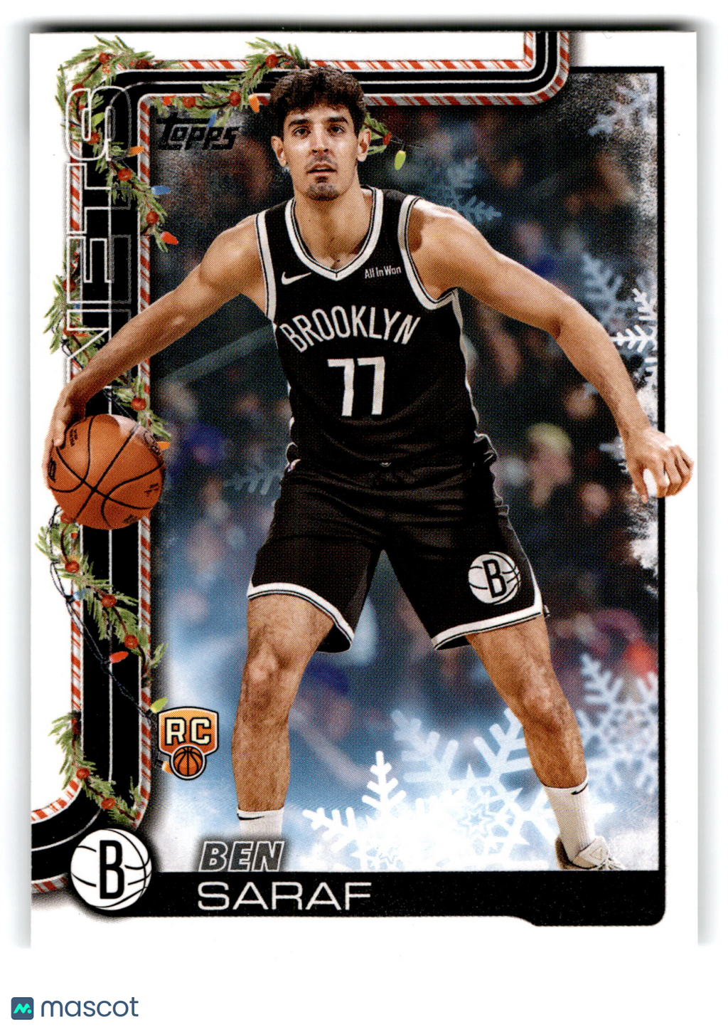 2025 Topps Holiday Ben Saraf #H186 RC