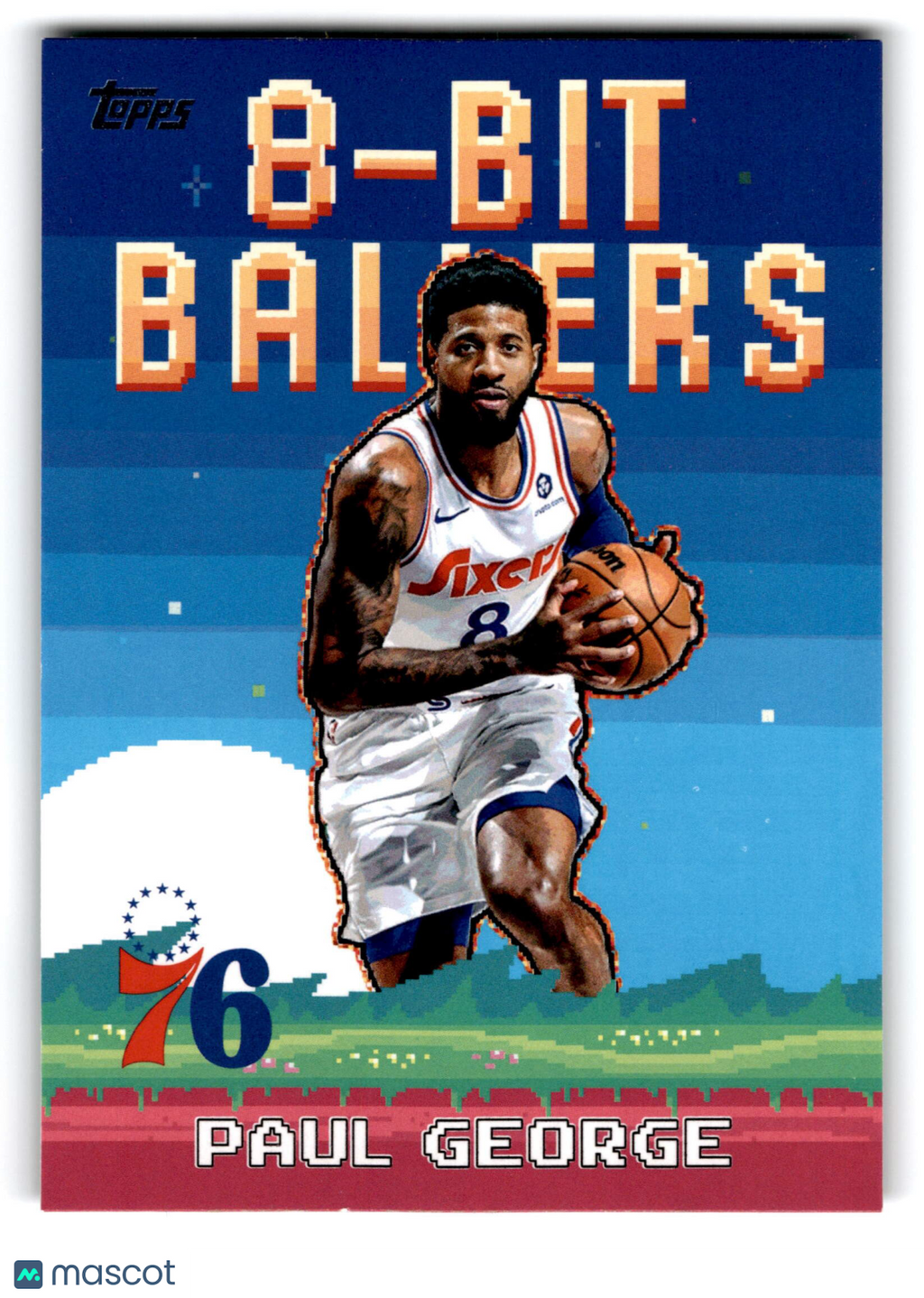 2025 Topps 8-Bit Ballers Paul George #8B-7